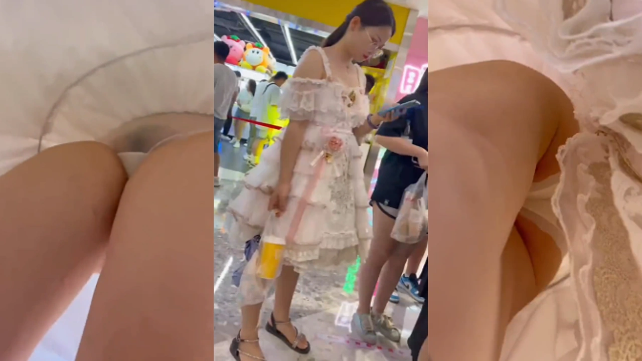 【商场抄底】商城偷窥漂亮小少妇 穿着透明蕾丝内内 逼毛清晰可见