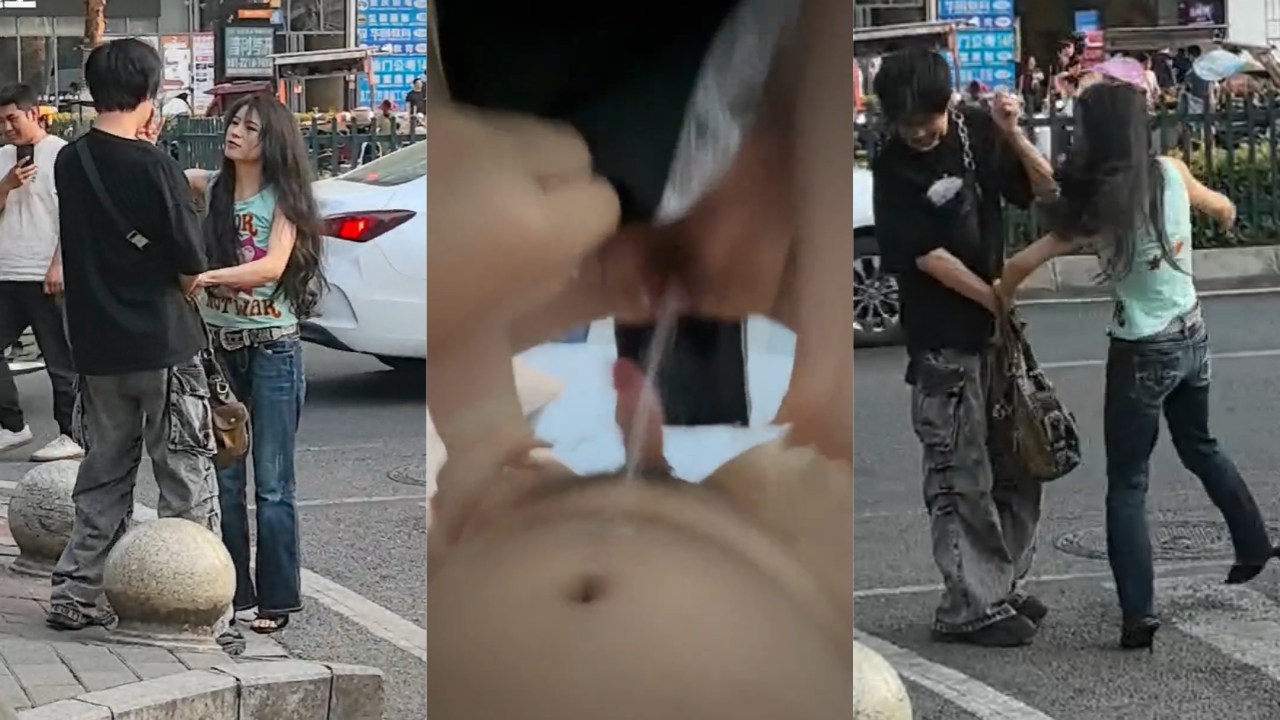 川女彪悍！重庆师大夏晓云当街拳殴出轨男友 看她女上位磨出尿的样子更猛